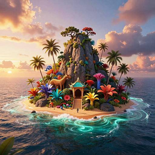 Mystical Tropical Island Creation