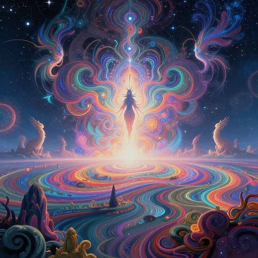 DMT Realm Psychedelic Landscape