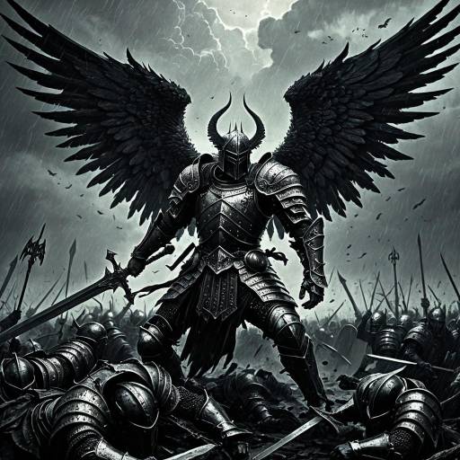 Fallen Angel Warrior in Battle