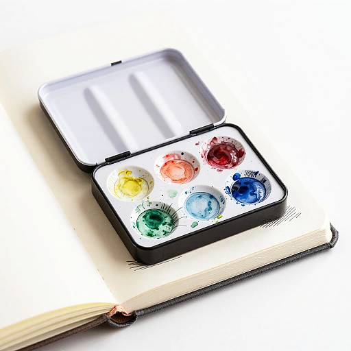 Whimsical Watercolor Palette Illustration