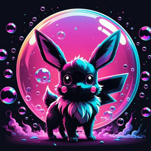 Psychedelic Eevee Digital Illustration