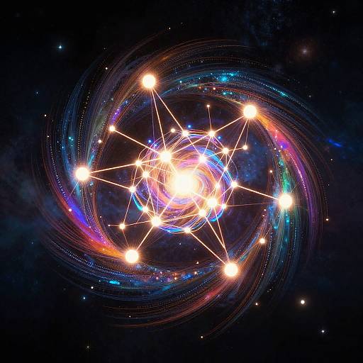 Abstract AI Algorithm Visualization