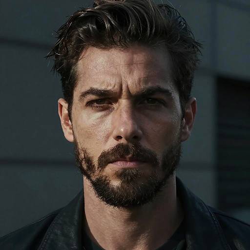 Rugged Cavanhaque Portrait with Cinematic Lighting