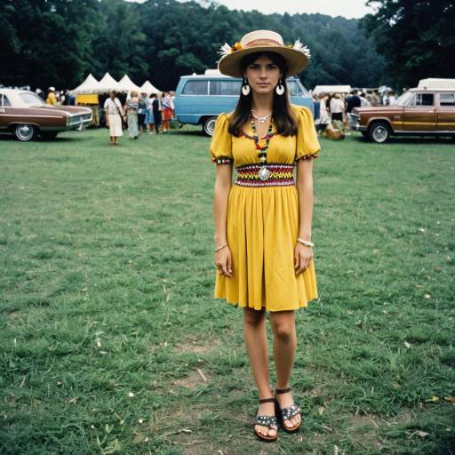 Bohemian Woodstock Woman Costume Design