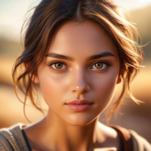 Natural Portrait of a Young Woman