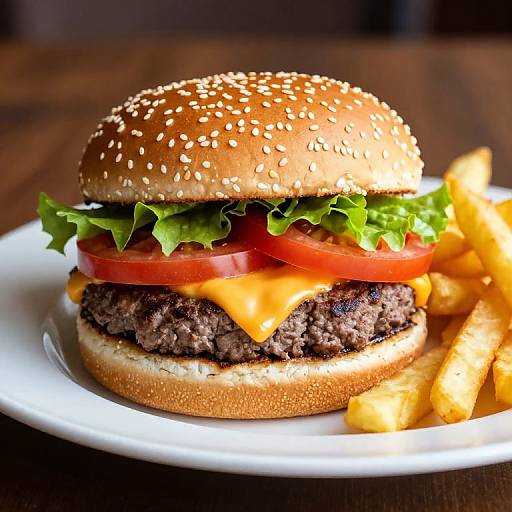 Classic Cheeseburger with Crispy Fries