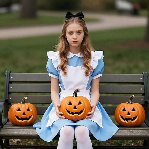 Alice in Wonderland Halloween Scene