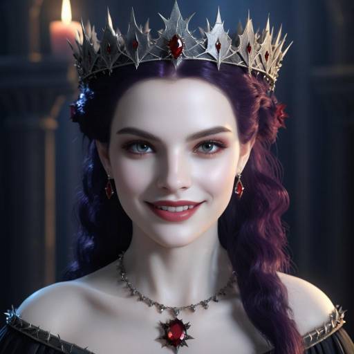 Fantasy Portrait of a Female Vampire Queen
