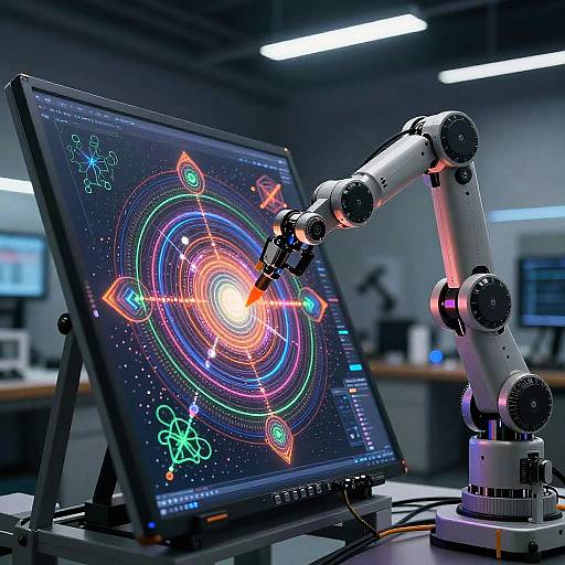 AI Art Generator Robotic Painting