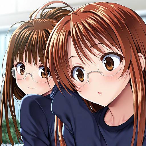 Illustration of Hasegawa chisame, mahou sensei negima! in the style of Sen (sansui)