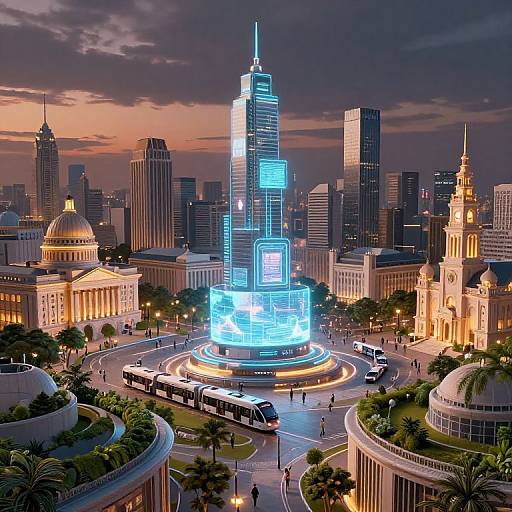 Futuristic Capital City Concept