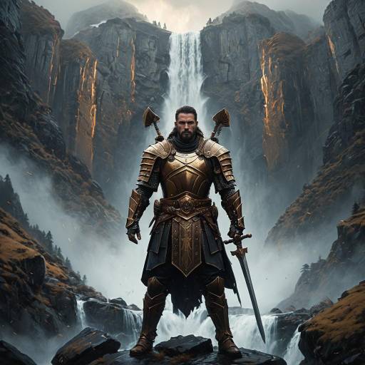 Valaint Ancestor Warrior in Misty Mountain Pass