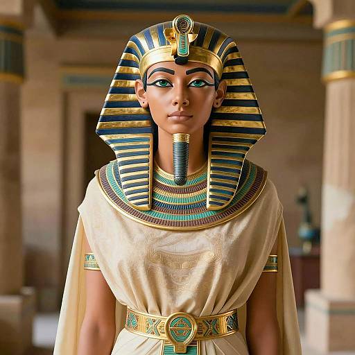 Realistic Egyptian Woman in Pharaonic Costume