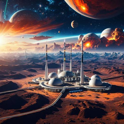 Futuristic Space Renewable Energy Hub