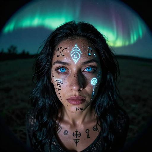 Ethereal Hispanic Sorceress Portrait