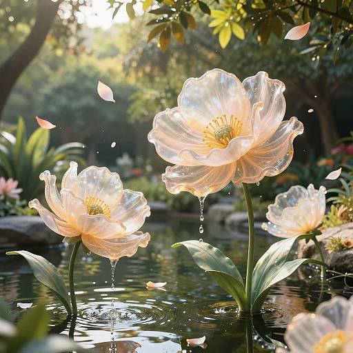 Floating Translucent Botanical Garden