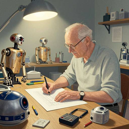 Elderly Droidsmith Designing Robots