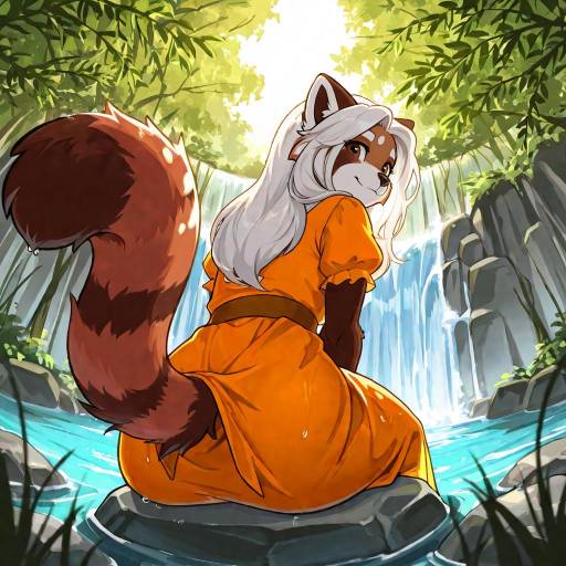 Serene Red Panda in Nature's Embrace