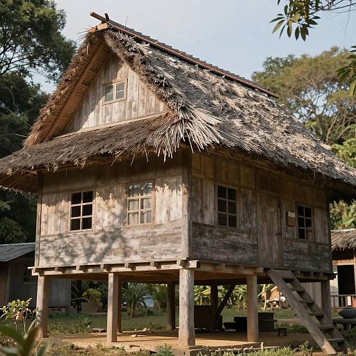 Charming Rustic House with Thatched Roof