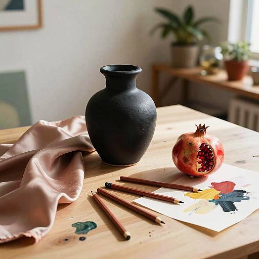 Vibrant Abstract Still Life Composition