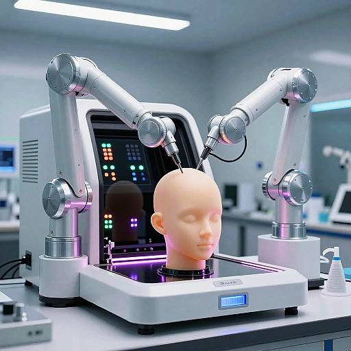 Futuristic Bald Head Generator Machine