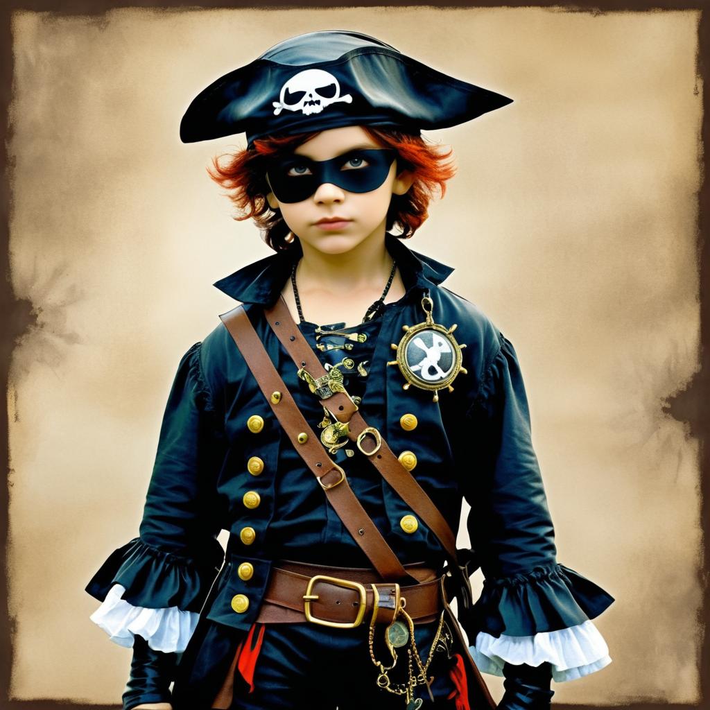 Gothic Pirate Boy Character Portrait