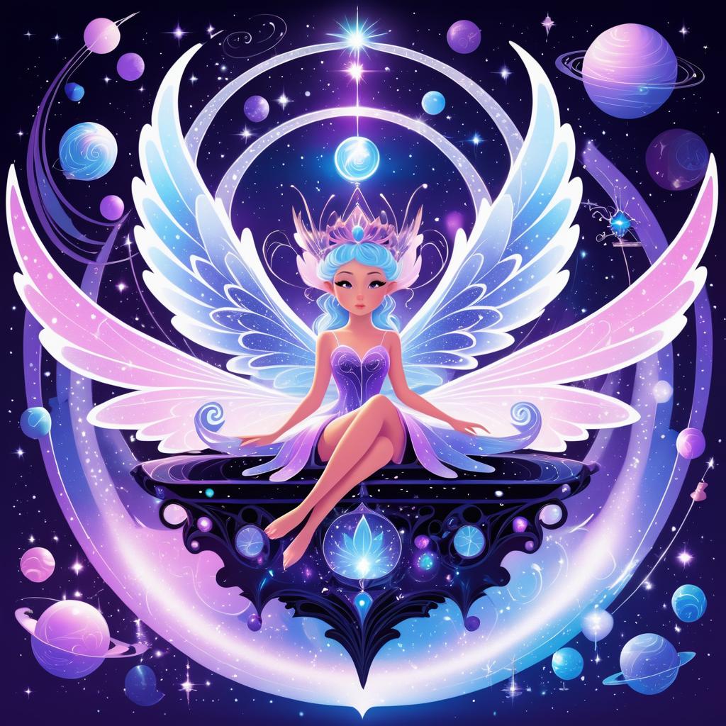 Cosmic Fairy on Celestial Throne