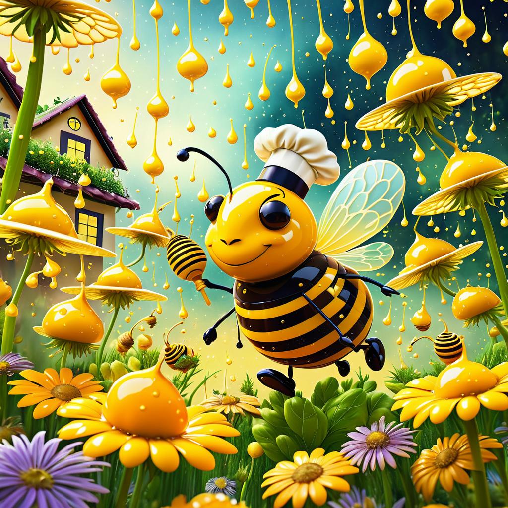 A Culinary Bee in a Magical Garden