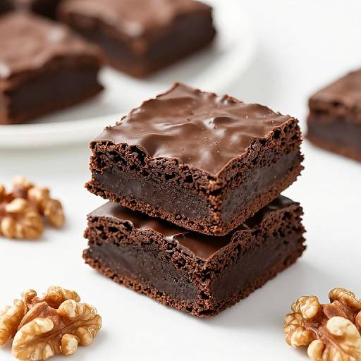 Glossy Stacked Chocolate Brownies