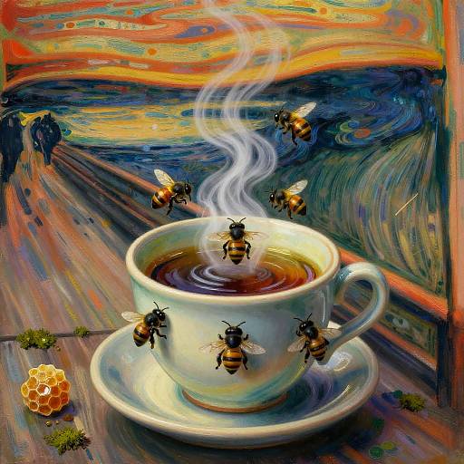 Crystallized Honey Tea with Bee Steam