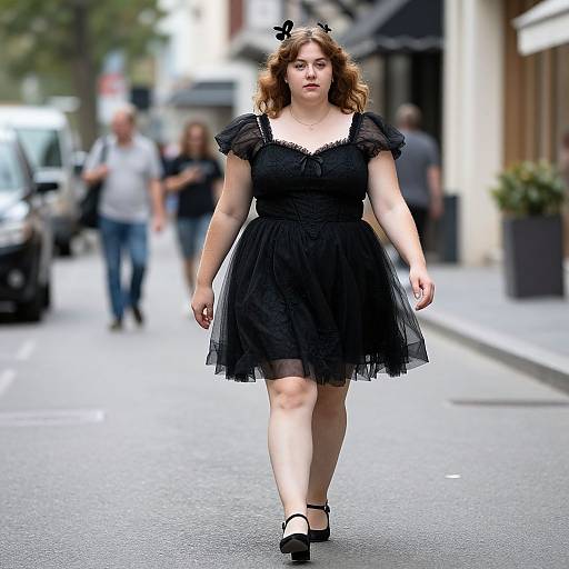 Plus Size Black Swan Costume Walk