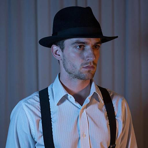 Moody Portrait of a Stylish Man