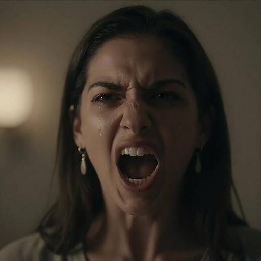Angry Woman Shouting Indoors