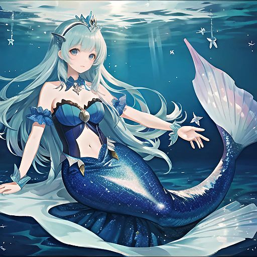 Dreamy Kawaii Mermaid Princess Design