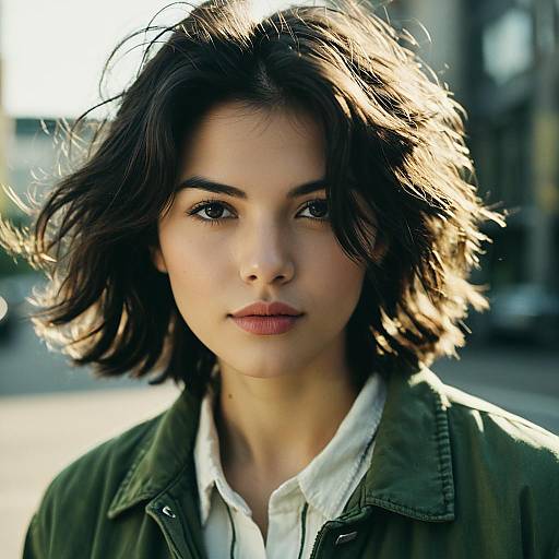 Warm Cinematic Portrait of Young Adult