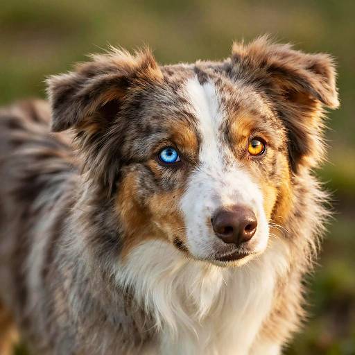 Australian Shepherd Heterochromia Portrait