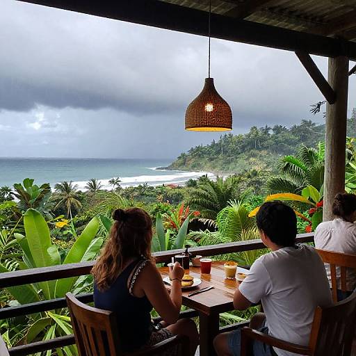 Rainy Jungle Bay View Restaurant