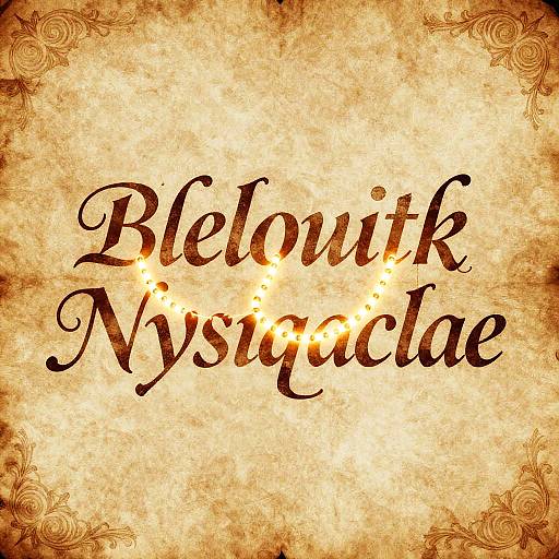 Glowing Suffix Chain on Vintage Parchment