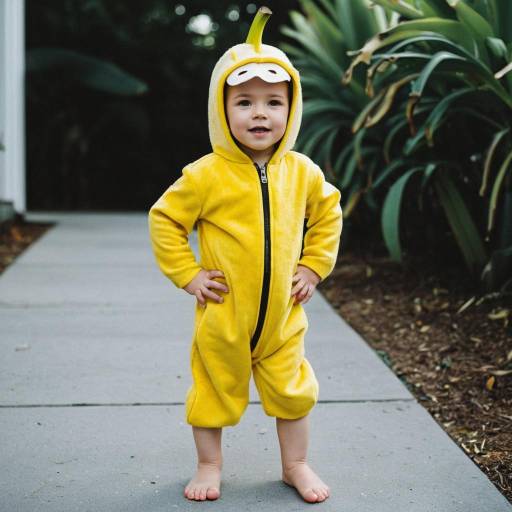 Whimsical Toddler in Banana Costume