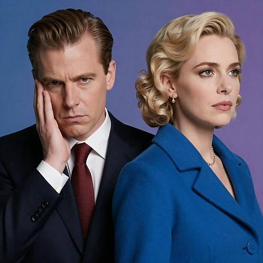 Intense Expressions of a Stylish Couple