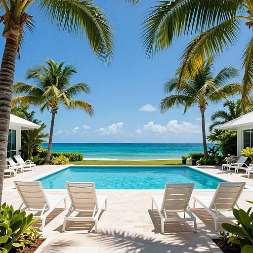 Tropical Poolside Oasis with Ocean View
