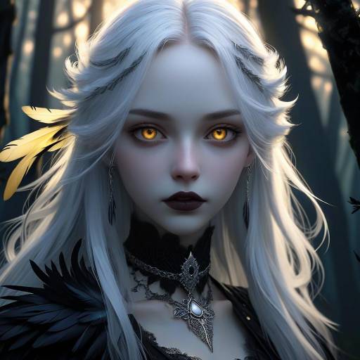Mysterious Gothic Anime Portrait