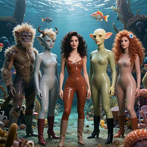 Whimsical Underwater Creatures Portraits