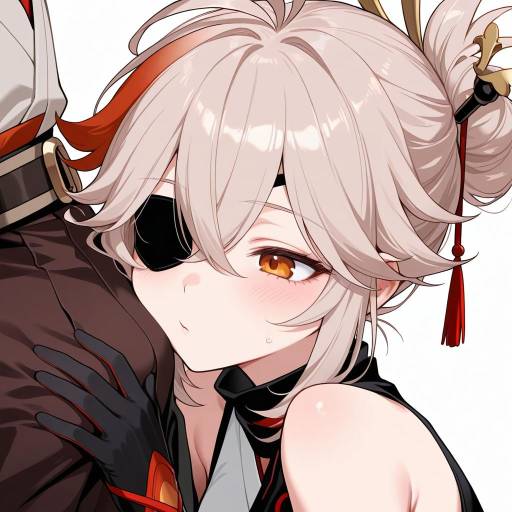 Kazuha and Mysterious Eyepatch Boy