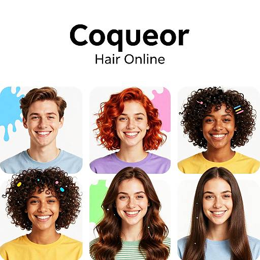 Online Hair Color App Advertisement
