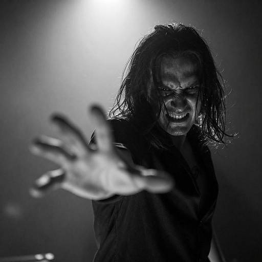 Menacing Figure in Dark Environment