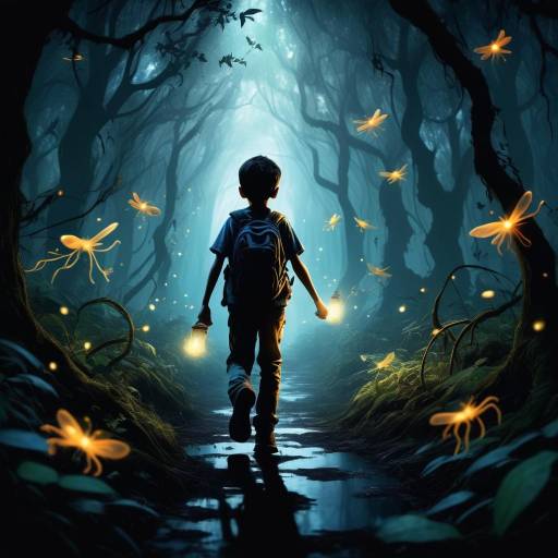 Whimsical Chase in a Haunted Forest Whimsical Chase in a Haunted Forest