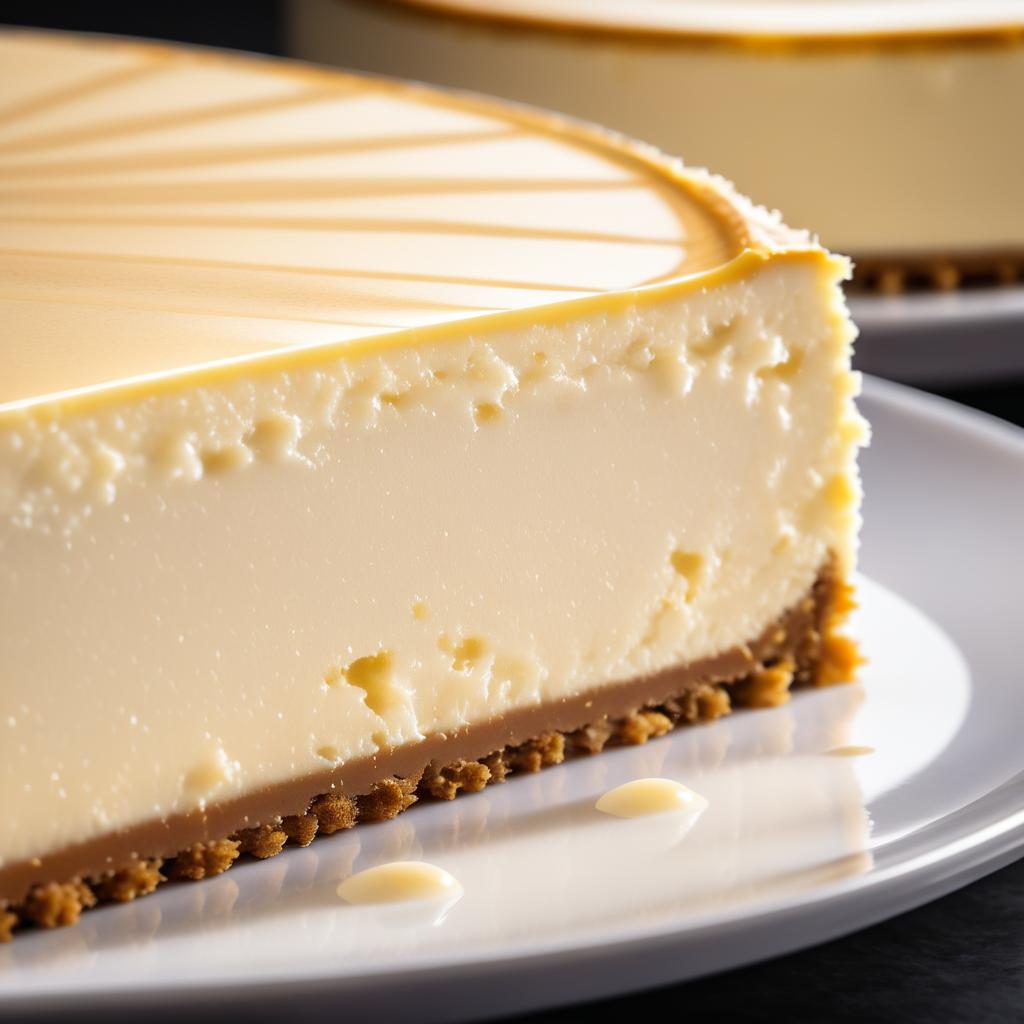 Decadent Cheesecake Close-Up Photography