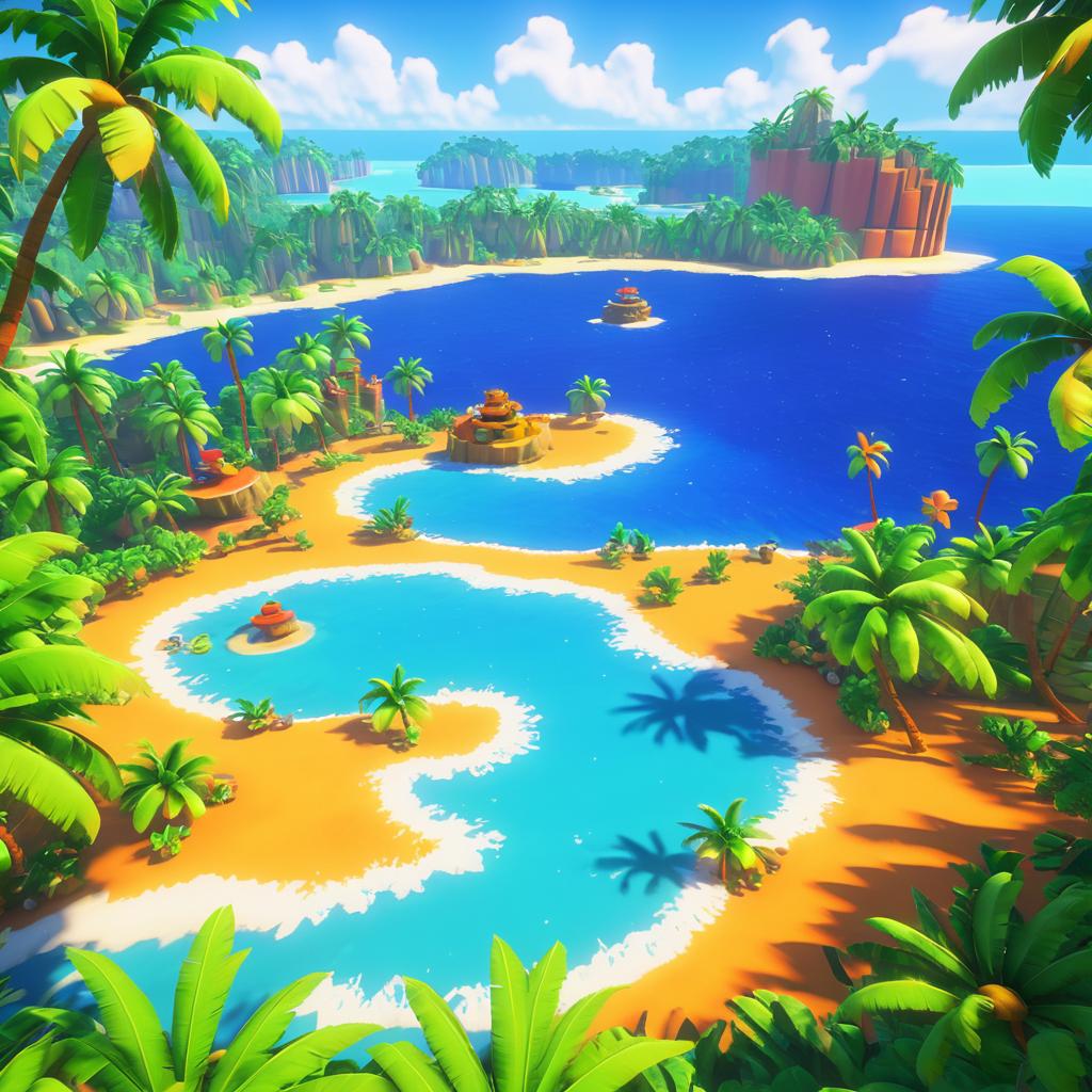 Crash Bandicoot on Wumpa Island Masterpiece