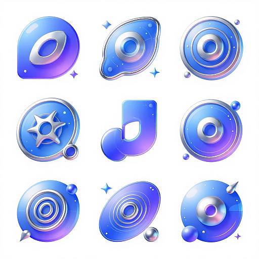 Futuristic Holographic Tech Clipart